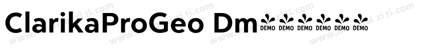 ClarikaProGeo Dm字体转换